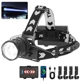 Hg2300 Annteneo Led Headlamp 100000 Lumen Super Bright Head Lamp Usb Rechargeable&long Beam