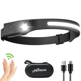 Ao1570-1pc Aoxlfu Led Headlamps Rechargeable 1pc 230 Wide Beam Headlight Motion Sensor Waterpr