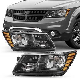 Rq127252111 Apsve 2pcs Black Headlight For 2009 2010 2011 2012 2013 2014 2015 2016 2017 2018 20