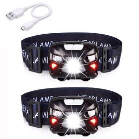 Apunol 190835861294 2packs Rechargeable Waterproof Led Headlamp 800lm 8 Modes Motion Sensor