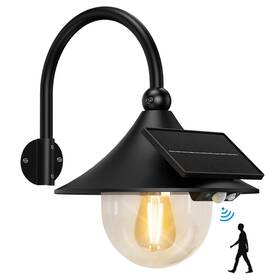 Aqonsie 751300921624 Solar Barn Light Outdoor With 3 Lighting Modes And Motion Sensing Wall