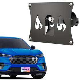 Arrvylor Xg700-7025 Front License Plate Frame Compatible With Ford Mustang No-drill Grille Mount