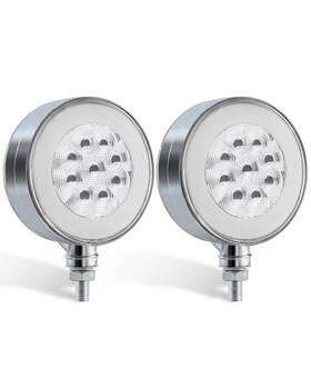 Asl007haloclear Asnoo 2pcs 74 Led Round Double Face Halo Truck Light 3 Modes Full Onl