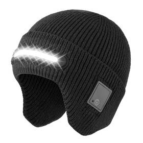 Tr-td3 Atapeas Unisex Beanie With Led Light Usb Rechargeable Headlamp Winter Knitte