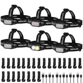 B0fcg2fl2g Atdoall Rechargeable Led Headlamp 6 Pack High Lumen Super Bright Head Lamp With
