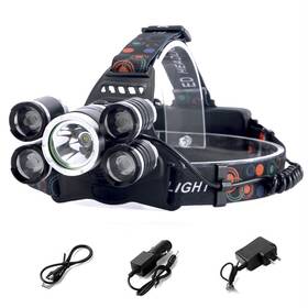 Auervo 799969103500 Upgraded Led Headlamp Flashlight 4 Modes Adjustable Zoomable Focusing Headligh