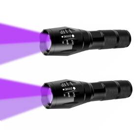 Aukvi-mpn-2023-9-230 Aukvi Uv Flashlight 365nm And 395nm Woods Lamp Black Light Ultraviolet Le