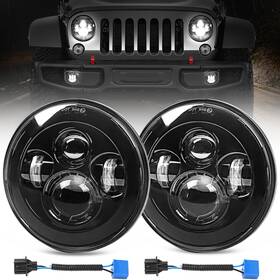Ks-lb017001 Auto Buero 2pcs 7 Inch Led Headlights Hi/lo Beam Round Headlight H6024 Co