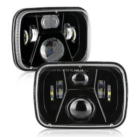 Qp002378ves Auxbeam 8000lm 300% Bright 5x7 Headlights 7x6 Led With High Low B