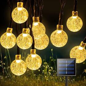 Aiy001 Avnerce Solar String Lights Outdoor 50 Led 24ft With 8 Lighting Modes Waterproof Sol