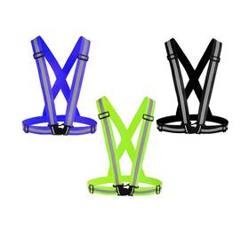 Awnuuw 788418942005 Reflective Vest Running Gear 3pack Adjustable Safety Vests High Visible Refl