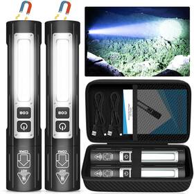K-2309c-pb Banral Rechargeable Flashlights High Lumens - 20 000lm Super Bright Small Poc