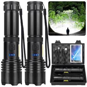 M005-cob Befamali Rechargeable Flashlights High Lumens 9000 Lm Super Bright Flashlight With 7