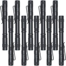 Beieverluck 782910923531 10 Pack Small Mini Led Flashlight Pocket Pen Light Fla