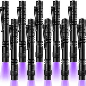 Num00232 Beieverluck 10 Pack Uv Black Light Flashlight Mini 395nm Pen With Clip
