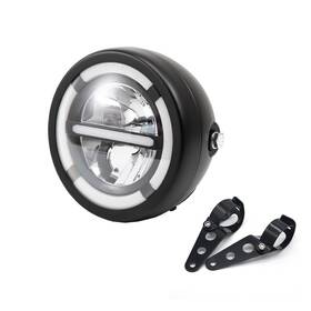 B-mtcd1234-b Beneall Motorcycle Headlight Assembly Universal 6.3inch High Low Beam Drl Head Lamp