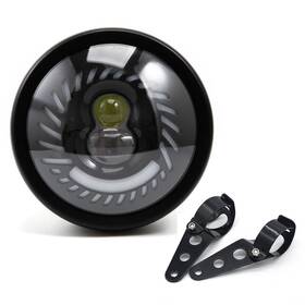 B-mtcd88-1235 Beneall Motorcycle Headlight 5.75 Inch Round Led With Mounting Brackets Assembly Fro