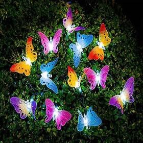Berocia 750918025922 20 Led 8 Modes Usb Butterfly String Lights With Remote Outdoor Waterproof Fa
