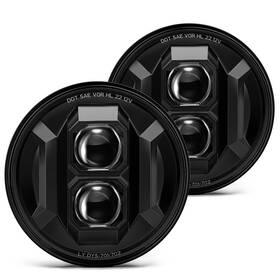 Be-ly-dys-702-2pc-01 Besure 2pcs New Anti-glare 7 Inch Round Led Headlights Dot Approved Compatibl