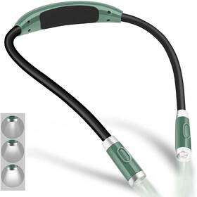 Betensh 680727305161 Rechargeable 4 Led Neck Reading Light Book Lights For In Bed 3 Brig
