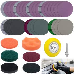Bfxm-hrk-1-01 Bfxm 38pcs Car Headlight Restoration Kit 3 Inch Polishing Headligh
