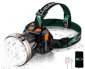 T120-xpg Bgfhome Rechargeable Headlamp Usb Motion Sensor Headlight Led Super Bright Headlamps
