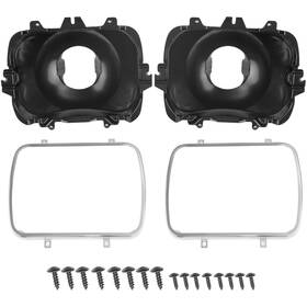 Slj-1243-bk-2-dy Bhb 2p Headlight Mounting Bucket Kit 5x7 Compatible With 42437 Headlamp Mount