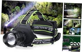 Xhp10 Bhsjs Rechargeable Led Headlamp 100000 High Lumens Super Bright With Green