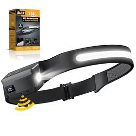Biat 410467559884 Led Headlamp Rechargeable 230 Wide Beam Headlight With Motion Sensor 90 R