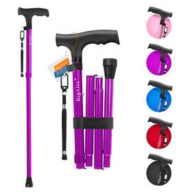 303zd Bigalex Folding Cane Adjustable Collapsible Foldable Walking For Men Wom