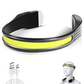 Bikacu 797034321224 Headlamp Rechargeable 260 Wide Beam Head Lamp For Forehead 350 Lumens Neck
