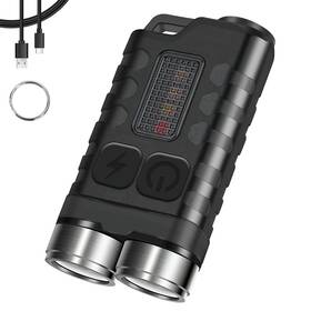 Bikacu 797034321231 Mini Edc Flashlight 900 Lumen Usb Rechargeable Bright Keychain Flashlights Wi
