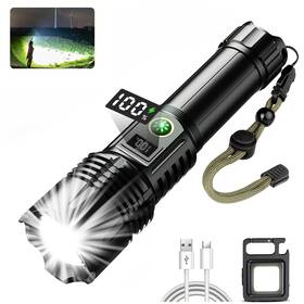 W501 Bikacu Flashlights Led High Lumens Rechargeable Heavy Duty Powerful Flashlight Sup