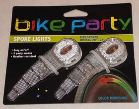 7104272 Bike Party Multicolor Spoke Light Set Clear