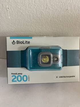 Biolite 850003383682 Headlamp 200 Lumens Usb Rechargeable Blue