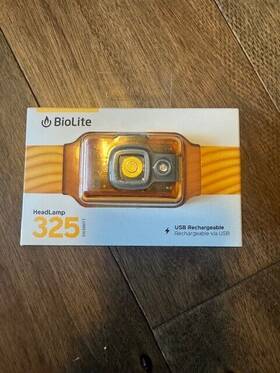 Biolite 850024316430 325 Lumen Usb Rechargeable Headlamp Ember- New In Box