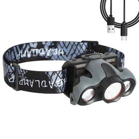 Btb-hl-240310003 Biteboom Head Lamps Led Rechargeable Super Bright With 6 Lighting Modes 7 Leds Flash