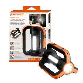 Bcl3-1003-blk Black Decker Rechargeable Led Flashlight And 360 Lantern 1000lm Ip65 Waterp