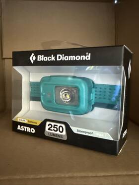 Black Diamond 793661472353 Astro 250 Lumens Stormproof Headlamp Aqua 2353
