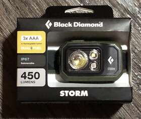 Ip67 Black Diamond 793661519683 Storm Submersible 450 Lumens Rechargeable Option Headlamp New