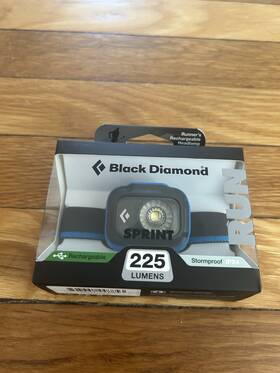 Bd6206531001all1 Black Diamond Sprint 225 Lumen Runners / Bike Rechargeable Led Headlamp Blue