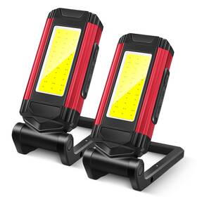 0658-k011-38d-red Blakapoo Rechargeable Led Work Light Magnetic Flashlight Portable 7 Mode Wi