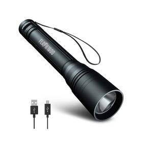 1600 Blazin 850010920153 Rechargeable Flashlight Lumen Tactical Led Flashlight... Fast Ship