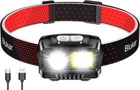 Blukar 313100594561 Led Headlamp Rechargeable 2000l High Lumen Super Bright Dimmable Headligh