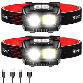 B0blvt2y9n Blukar 2000l Led Headlamp Rechargeable Super Bright 8 Modes Motion Sensor Ip