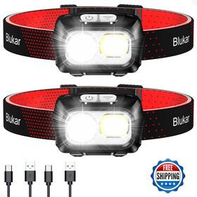B0d3vdxb19 Blukar Led Headlamp Rechargeable 2000l Super Bright Headlight With Motion Sensor