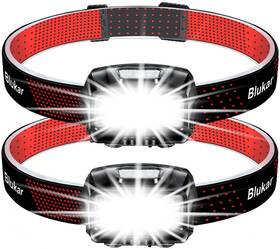 2000l Blukar K9111 Headlamp Flashlight 2-pack Super Bright Led Rechargeable Headlight - S