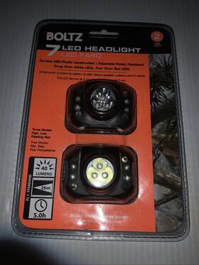 Boltz 855180006324 New 7 Led Headlight 2 Pack
