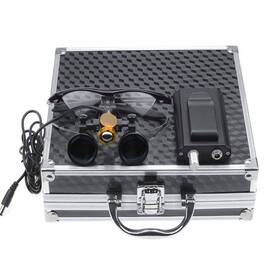 Bonew 792057358158 3.5x Loupes Head Lamp With Filter Clip-on Type Carry Aluminum Box Dy-0