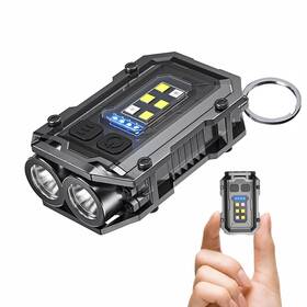 Bmf-l-01 Boomfun Clip On Flashlight Rechargeable Mini Edc Keychain Compact
